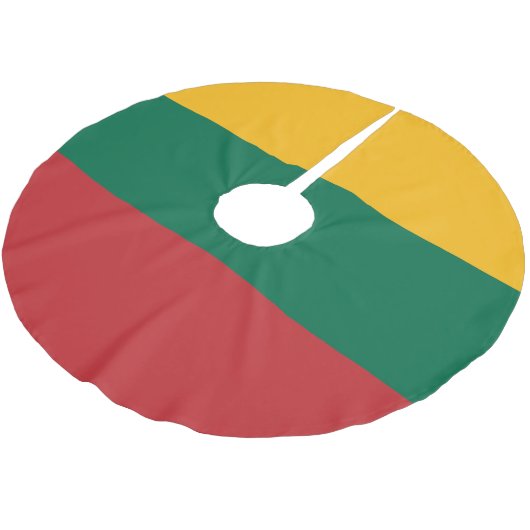 Litouwse vlag kerstboom rok (Gekanteld)