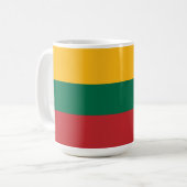 Litouwse vlag koffiemok (Voorkant links)