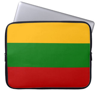 Litouwse vlag laptop sleeve