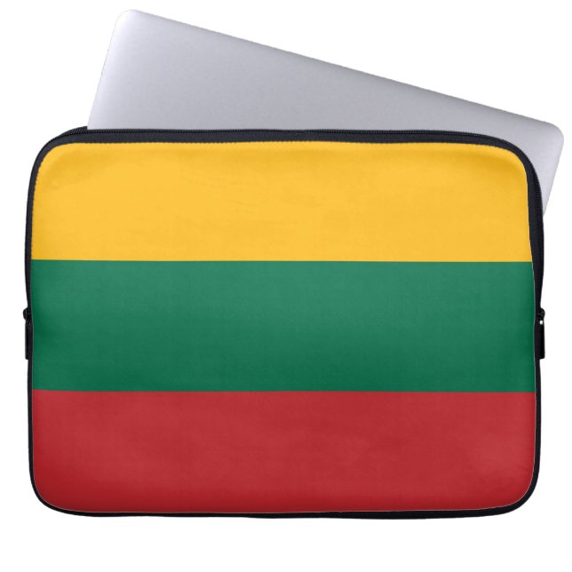 Litouwse vlag laptop sleeve (Voorkant)