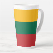 Litouwse vlag latte mok (Rechterhoek)