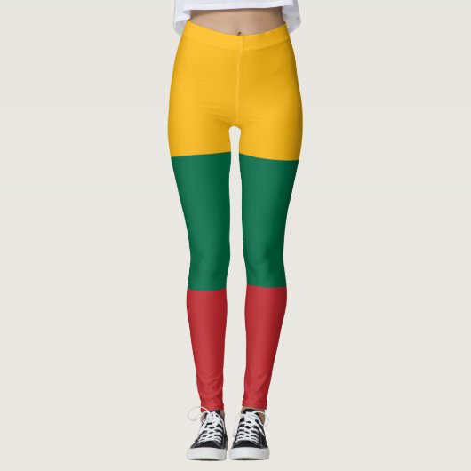 Litouwse vlag leggings (Voorkant)