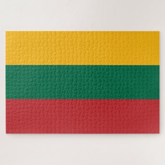 Litouwse vlag legpuzzel (Horizontaal)