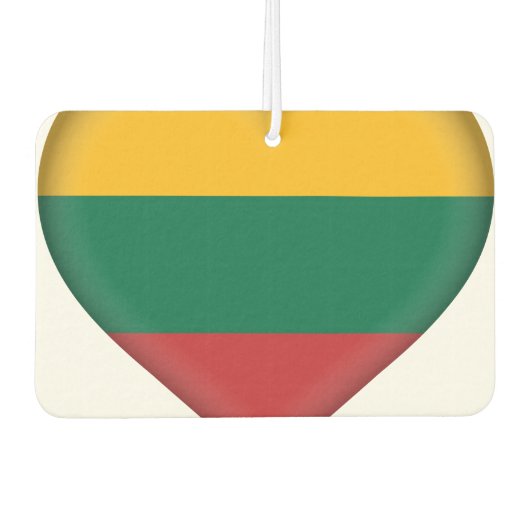 Litouwse vlag luchtverfrisser (Voorkant)