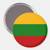 Litouwse vlag magneet (Voorkant / Achterkant)