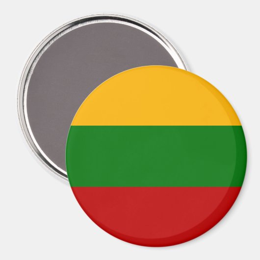 Litouwse vlag magneet (Voorkant / Achterkant)