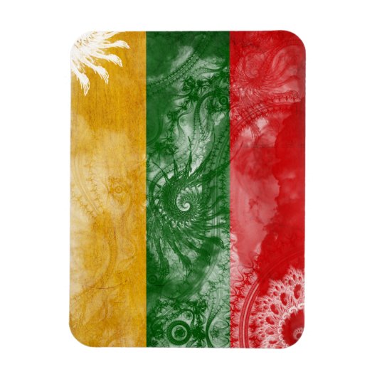 Litouwse vlag magneet (Verticaal)