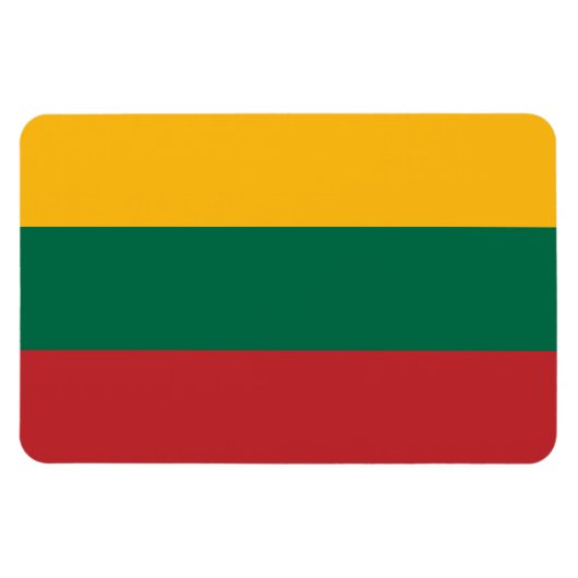 Litouwse vlag magneet (Horizontaal)