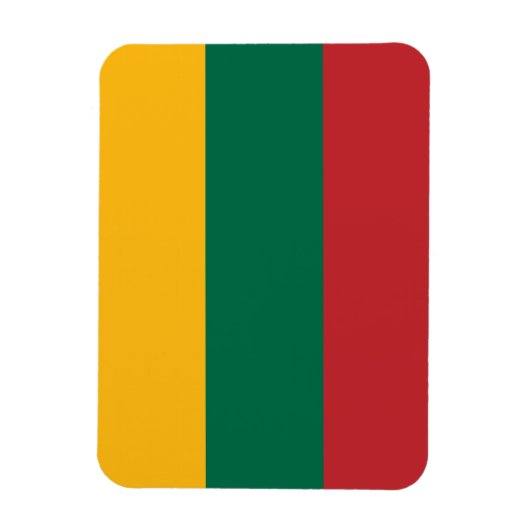 Litouwse vlag magneet (Verticaal)