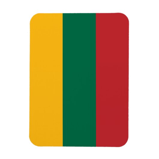 Litouwse vlag magneet (Verticaal)