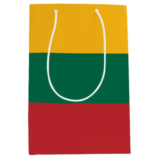 Litouwse vlag medium cadeauzakje (Voorkant)