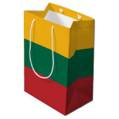 Litouwse vlag medium cadeauzakje (Achterkant Gekanteld)