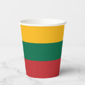 Litouwse vlag papieren bekers (Achterkant)