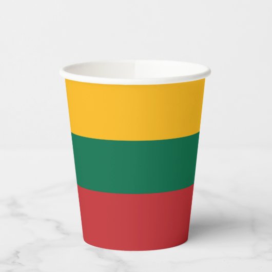 Litouwse vlag papieren bekers (Links)