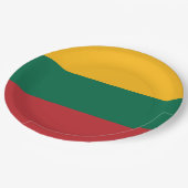 Litouwse vlag papieren bordje (Gekanteld)