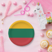 Litouwse vlag papieren bordje (Feest)