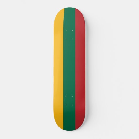 Litouwse vlag persoonlijk skateboard (Voorkant)