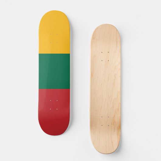 Litouwse vlag persoonlijk skateboard (Voorkant)