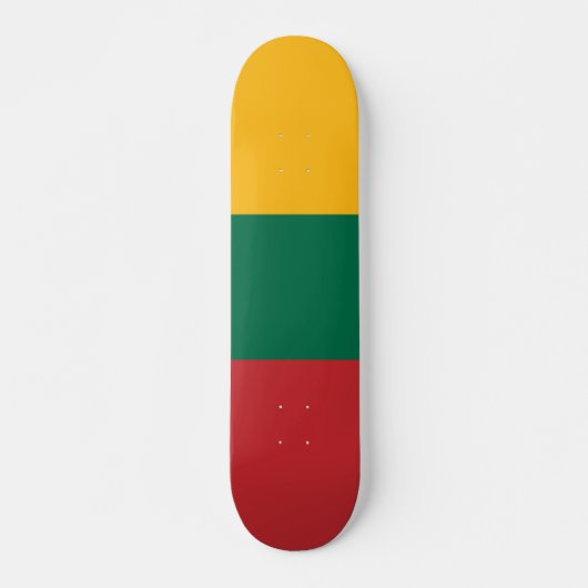 Litouwse vlag persoonlijk skateboard (Voorkant)