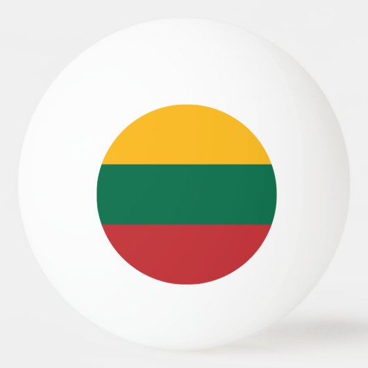 Litouwse vlag pingpongbal (Voorkant)