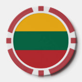 Litouwse vlag poker chips (Voorkant)