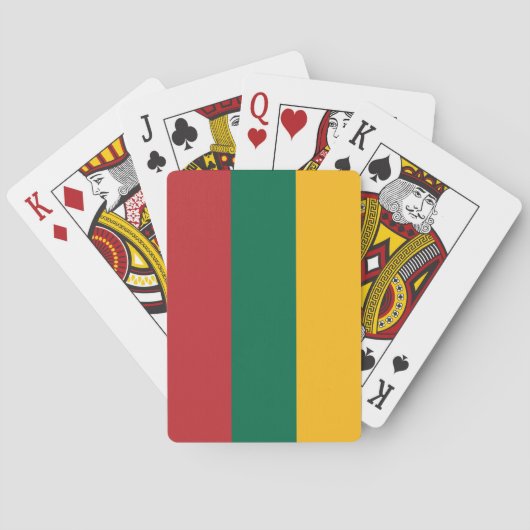 Litouwse vlag pokerkaarten (Achterkant)