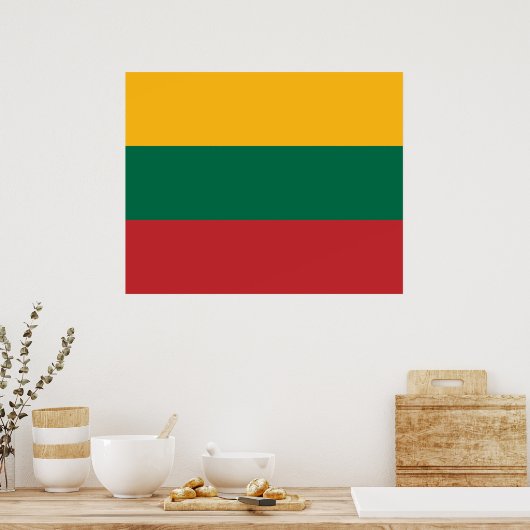 Litouwse vlag poster (Keuken)