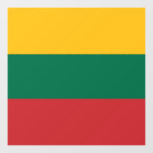 Litouwse vlag raamsticker (Vel)