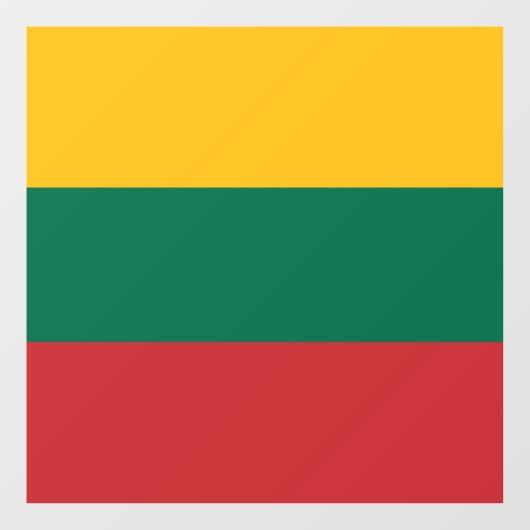 Litouwse vlag raamsticker (Vel)