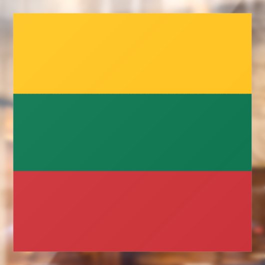 Litouwse vlag raamsticker (Vel 2)