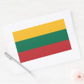 Litouwse vlag rechthoekige sticker (Envelop)