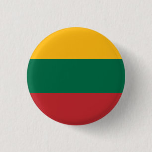 Litouwse vlag ronde button 3,2 cm