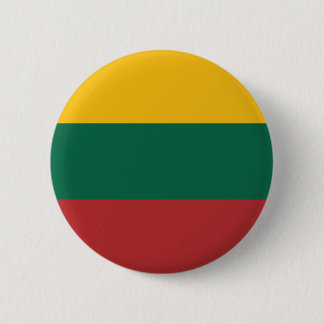 Litouwse vlag ronde button 5,7 cm