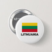 Litouwse vlag ronde button 5,7 cm (Voorkant /achterkant)