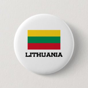 Litouwse vlag ronde button 5,7 cm