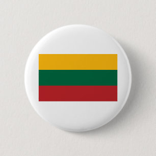 Litouwse vlag ronde button 5,7 cm