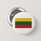 Litouwse vlag ronde button 5,7 cm (Voorkant /achterkant)