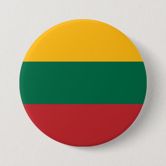 Litouwse vlag ronde button 7,6 cm (Voorkant)