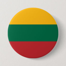 Litouwse vlag ronde button 7,6 cm