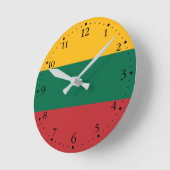 Litouwse vlag ronde klok (Hoek)