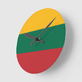 Litouwse vlag ronde klok (Hoek)