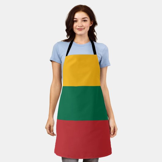 Litouwse vlag schort (Gedragen)
