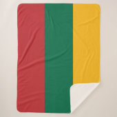 Litouwse vlag sherpa deken (Voorkant)