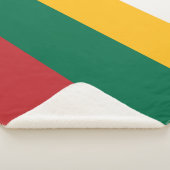 Litouwse vlag sherpa deken (3/4)