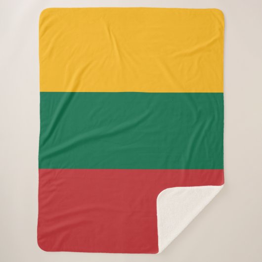 Litouwse vlag sherpa deken (Voorkant)