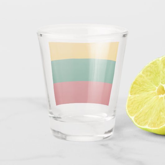 Litouwse vlag shot glas (Achterkant)