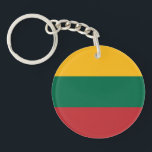Litouwse vlag sleutelhanger<br><div class="desc">Patriottische vlag van Litouwen.</div>