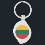 Litouwse vlag sleutelhanger<br><div class="desc">Patriottische vlag van Litouwen.</div>