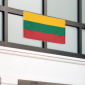 Litouwse vlag spandoek (Buitenkant Gebouw)