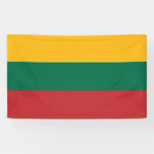 Litouwse vlag spandoek (Horizontaal)